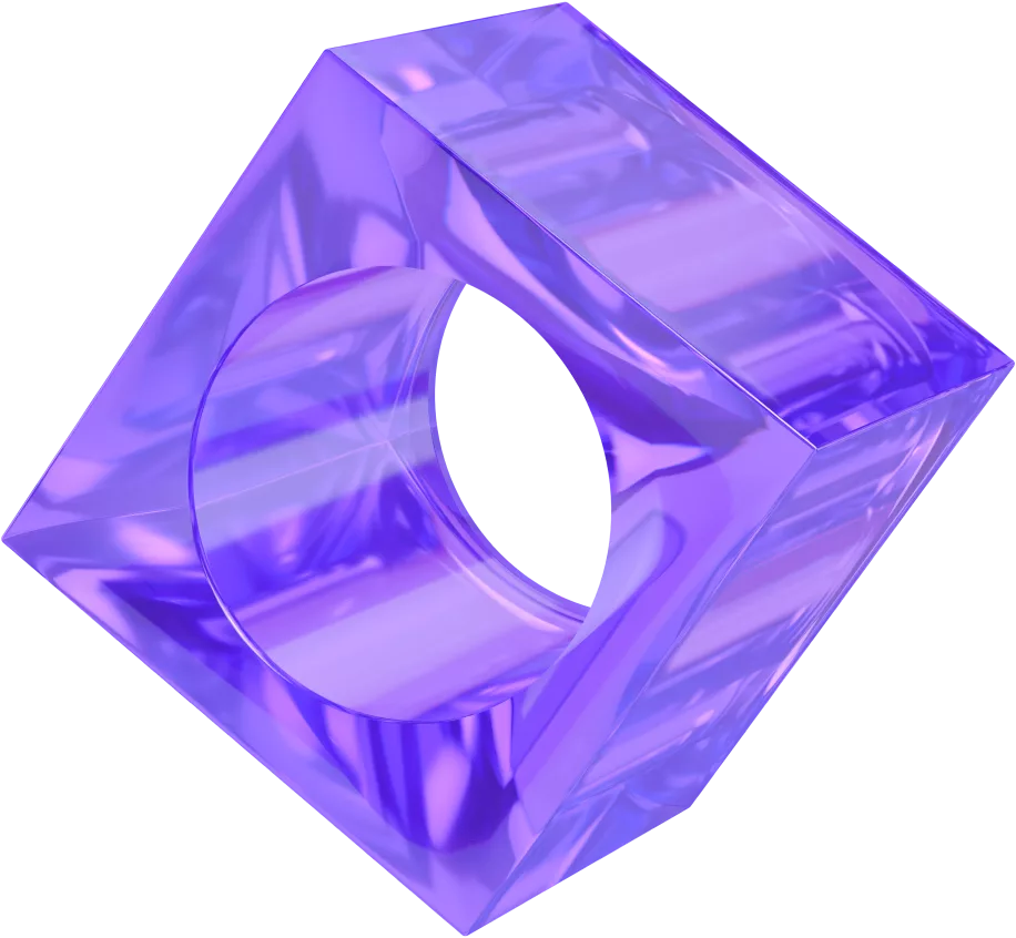 Glass cube